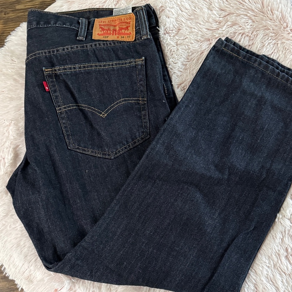 Levi's Men's Deep Indigo Straight Jeans